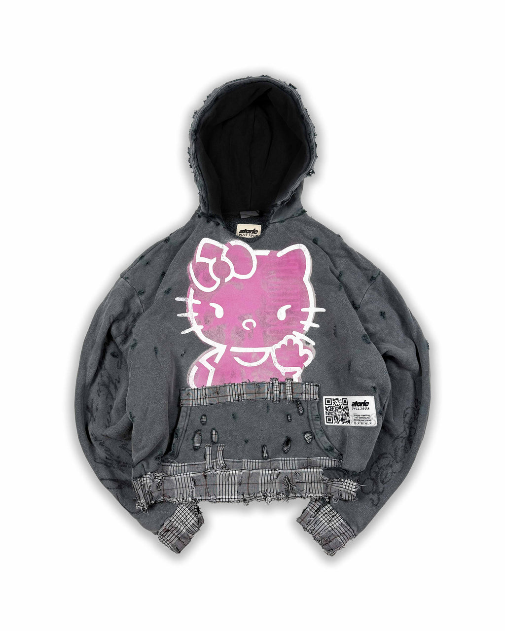 FCK U NEKO - distressed Hoodie
