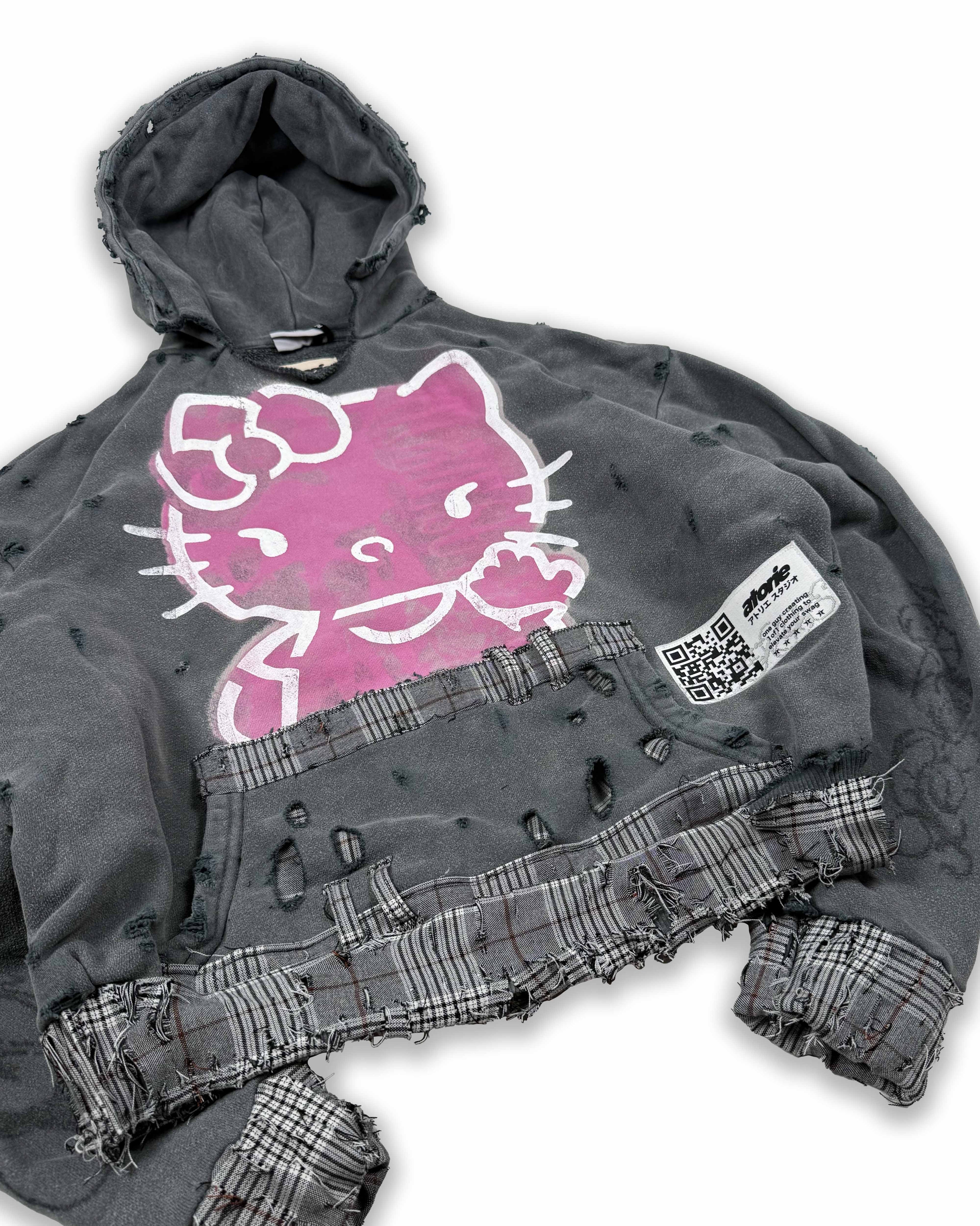 FCK U NEKO - distressed Hoodie