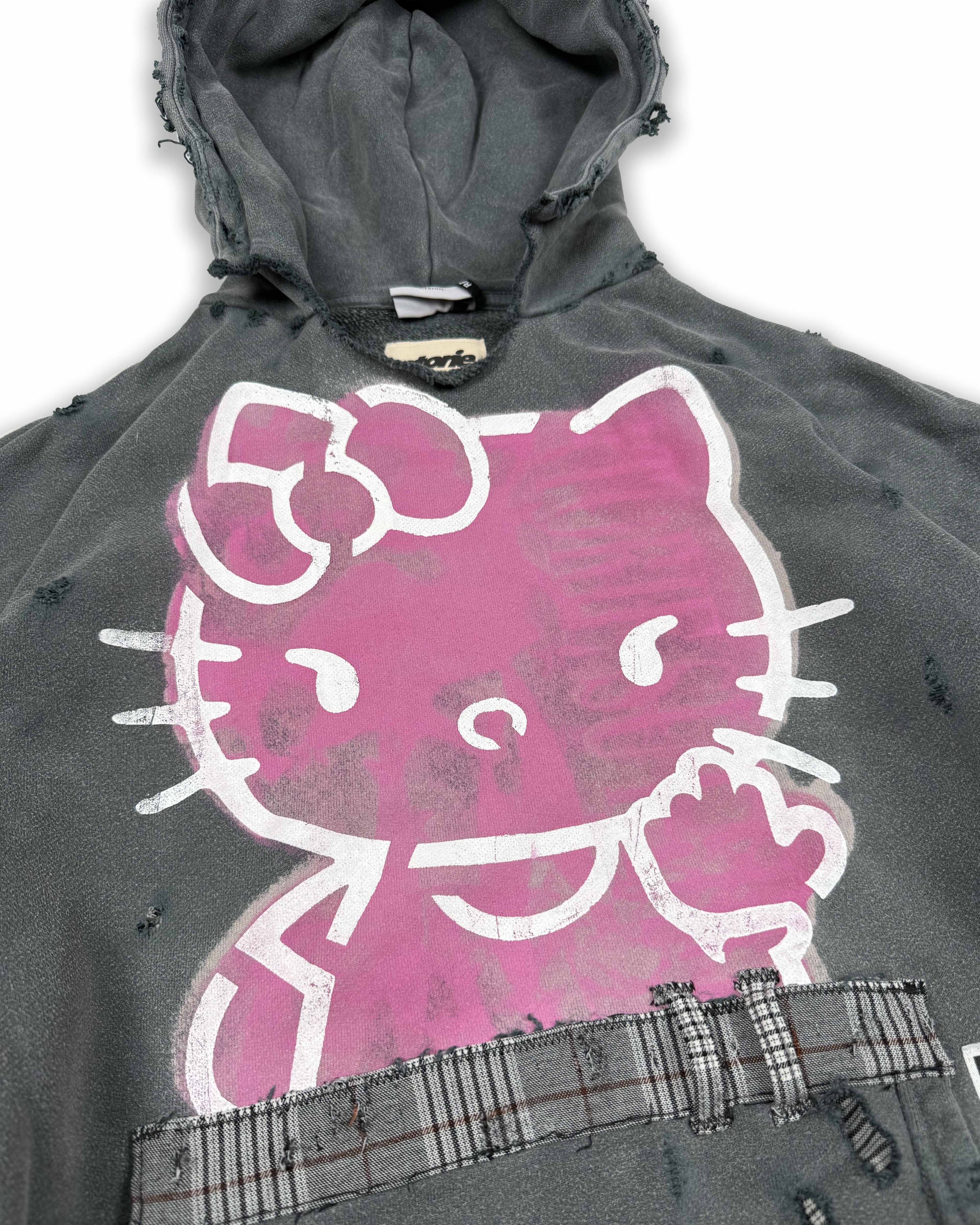 FCK U NEKO - distressed Hoodie