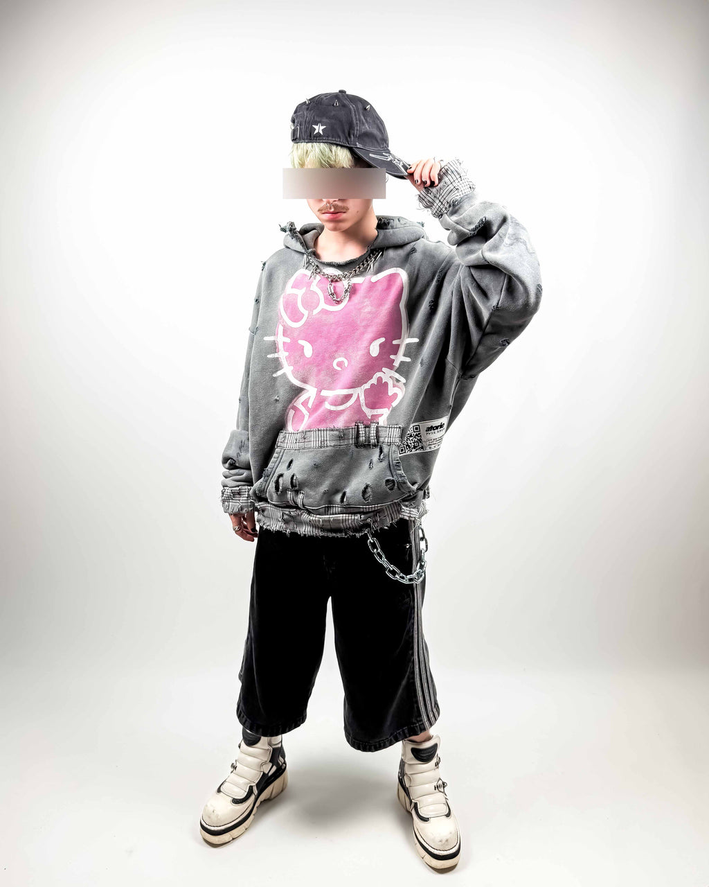 FCK U NEKO - distressed Hoodie
