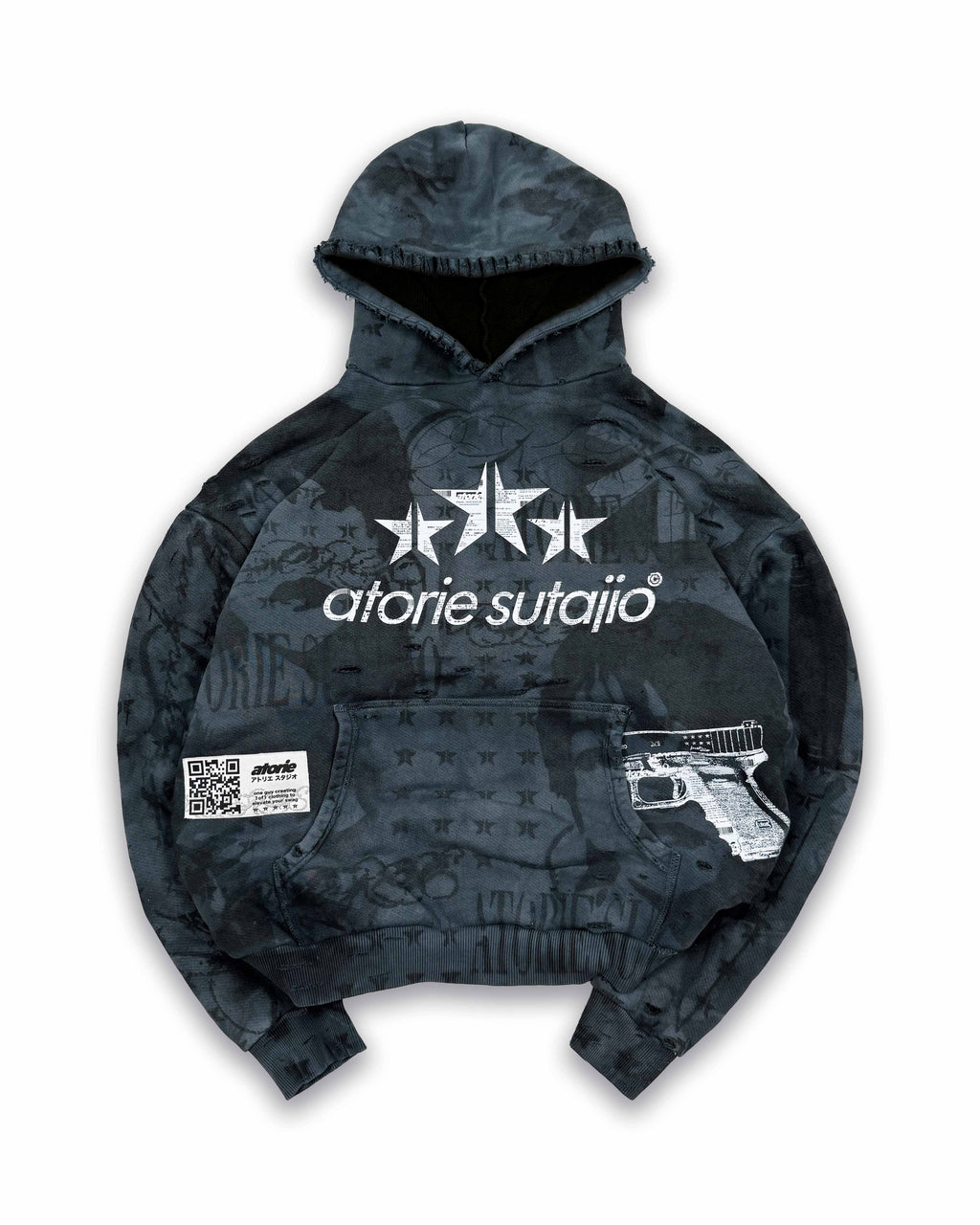 GUN_SLATE-BLUE - Camo Hoodie