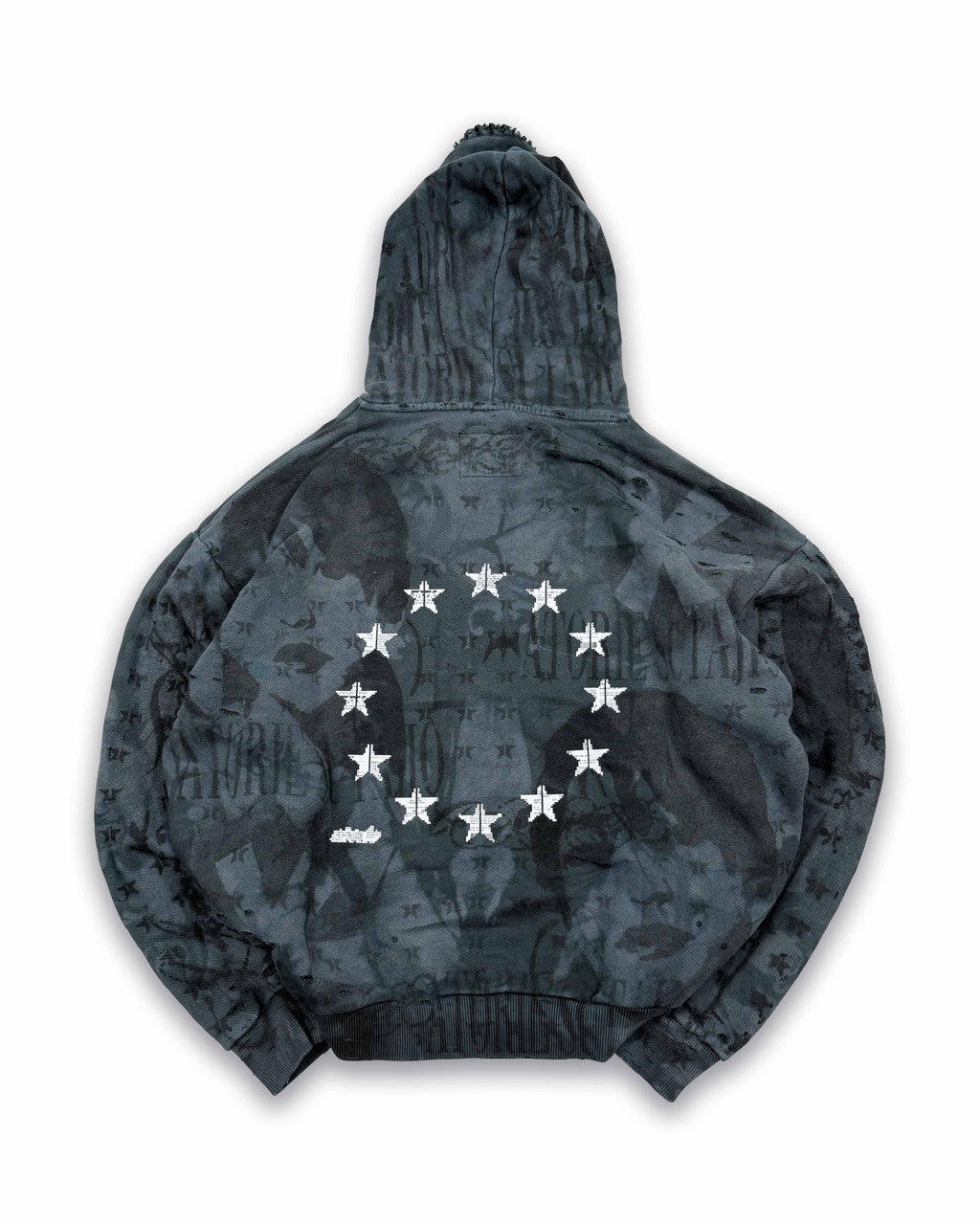 GUN_SLATE-BLUE - Camo Hoodie
