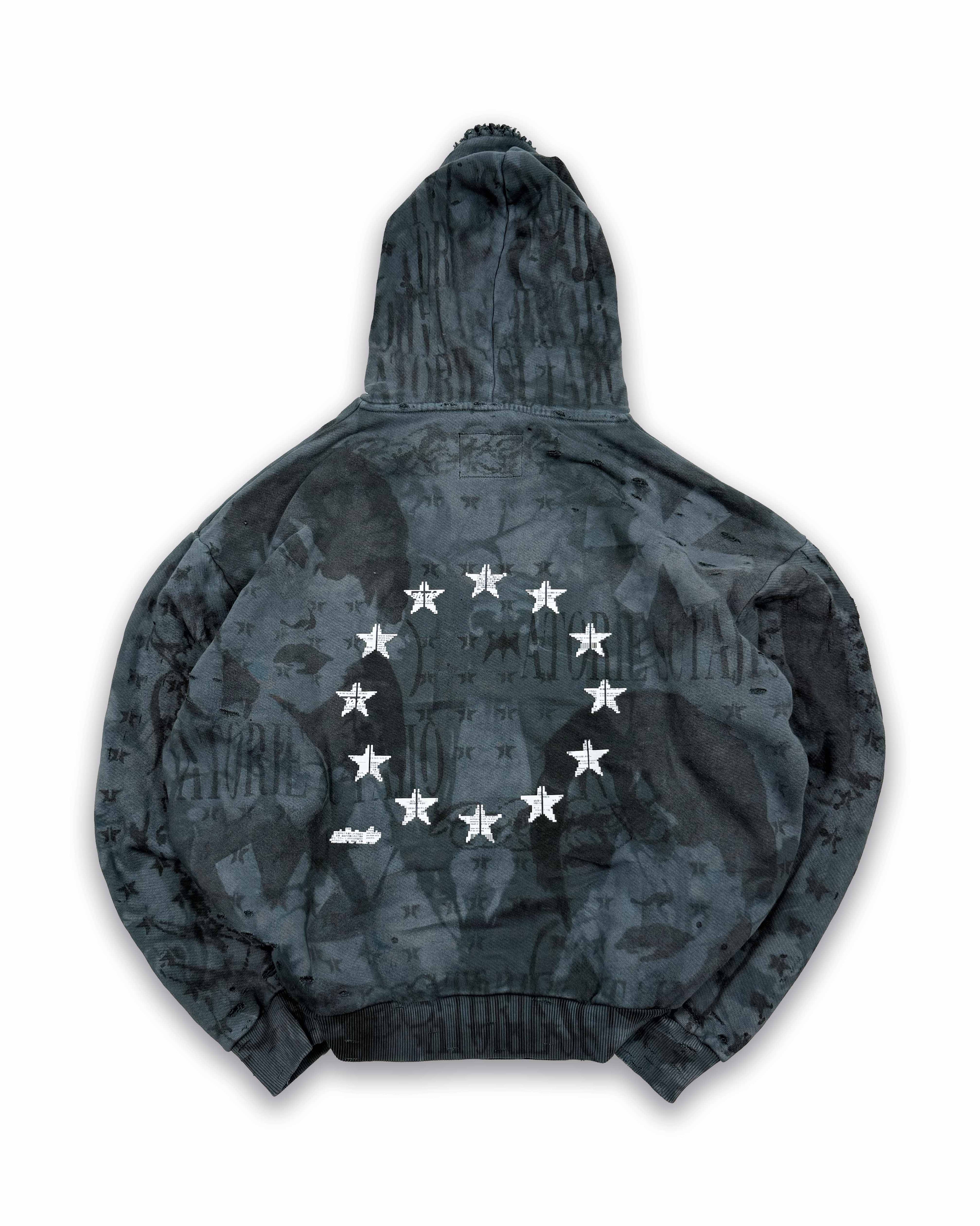 GUN_SLATE-BLUE - Camo Hoodie