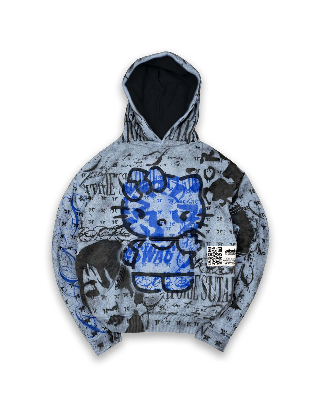 FCK U NEKO - Baby Blue Hoodie
