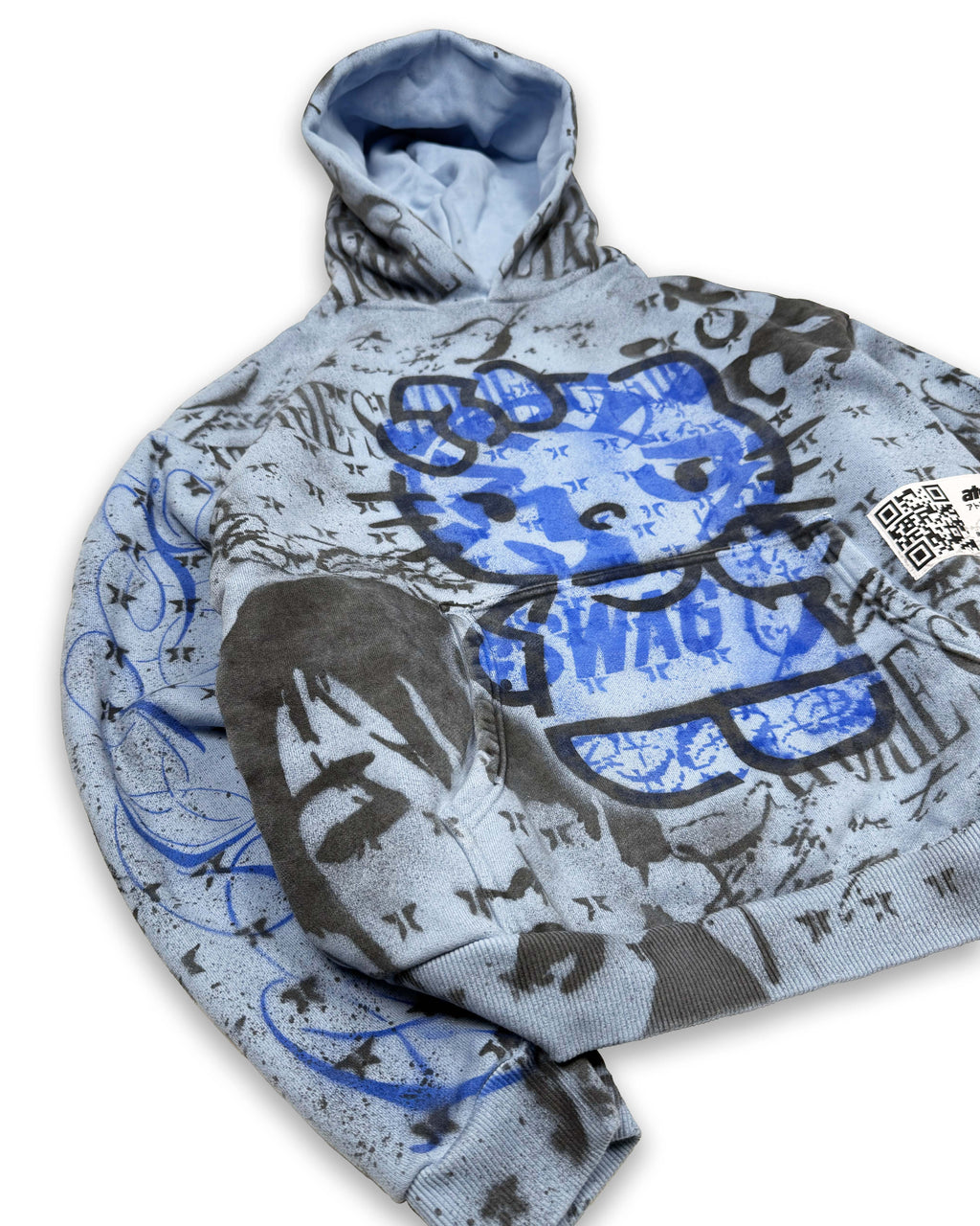 FCK U NEKO - Baby Blue Hoodie