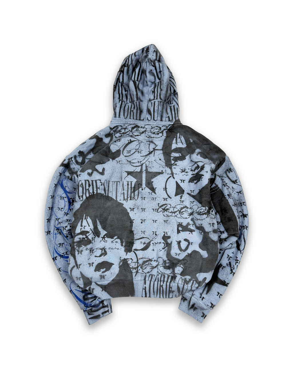 FCK U NEKO - Baby Blue Hoodie